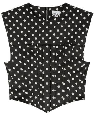 Ganni Sleeveless Tops - Zwart