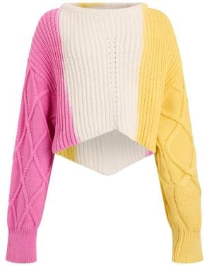 Philosophy Di Lorenzo Serafini Round-Neck Knitwear - Giallo