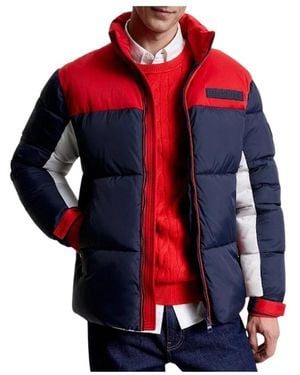 Tommy Hilfiger Jassen ,Veelkleurig ,Nylon New York Puffer Jacket - Rood