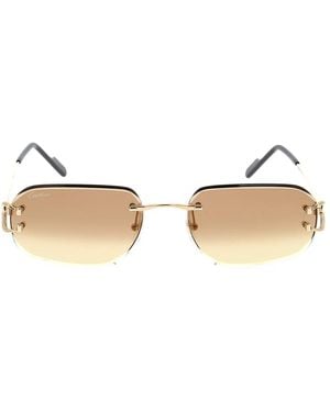 Cartier Accessoires ,Geel ,Zonnebril - Wit