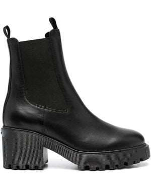 Hogan Heeled Boots - Black