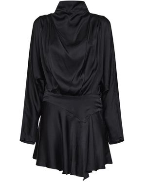 Isabel Marant Kleedjes ,Zwart ,Leer Jurken