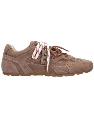 Nokwol Schoenen ,Wol Atlas Lage Sneakers - Bruin