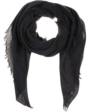 Destin Accessoires ,Blauw ,Wol Emily Quadra 140 X 140 Cm Unito - Zwart