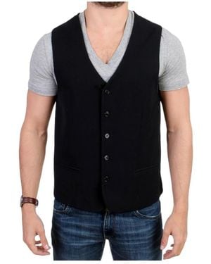 CoSTUME NATIONAL Waistcoats - Black