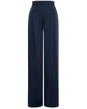 Max Mara Broeken ,Blauw ,Flared Broeken