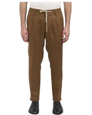 Daniele Alessandrini Slim-Fit Trousers - Brown