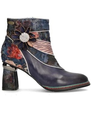 Laura Vita Heeled Boots - Blue