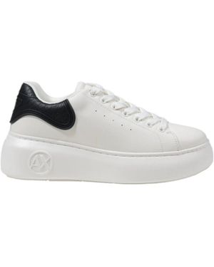 ARMANI EXCHANGE Polyester sneakers kollektion - Weiß