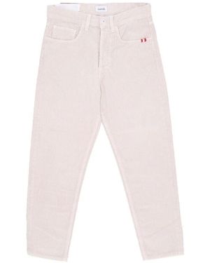 AMISH Samt Lange Hose Mit Taschen - Weiß
