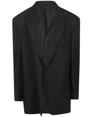 Petar Petrov Jassen ,Zwart ,Katoen Oversized Tailored Jacket