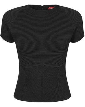 STAUD Round-Neck Knitwear - Noir