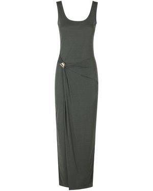Nanushka Kleedjes ,Groen ,Polyester Nenet Jurk