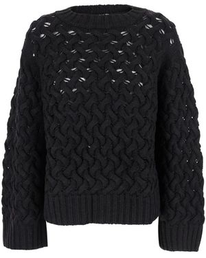 P.A.R.O.S.H. Round-Neck Knitwear - Zwart