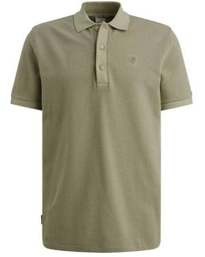 Cast Iron Polo Met Wafelstructuur - Groen