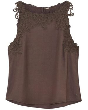 GUSTAV Sleeveless Tops - Marrón