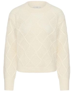 Kaffe Round-Neck Knitwear - Blanco