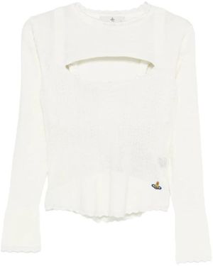 Vivienne Westwood Long Sleeve T-Shirts - White