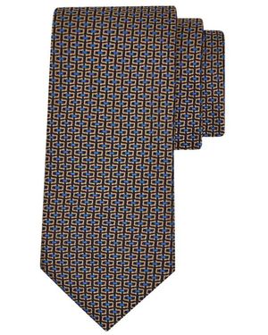 Ferragamo Cravatta Jacquard Gancini - Grijs