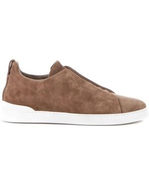ZEGNA Dove Low Top Sneakers - Braun