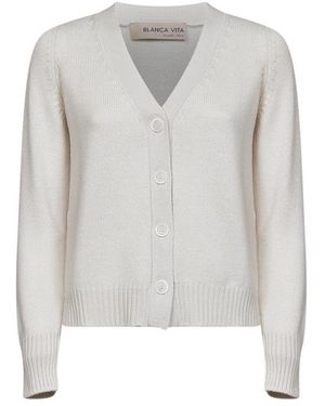 Blanca Vita Cardigans - White