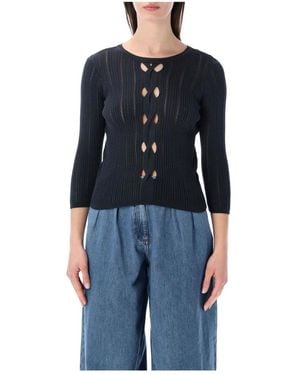Sessun Round-Neck Knitwear - Negro