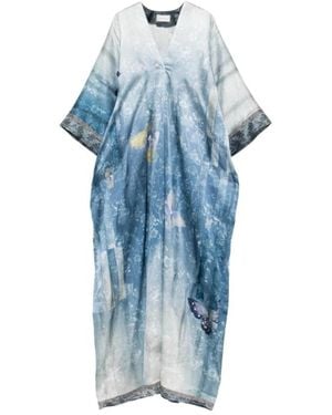 Pierre Louis Mascia Maxi Dresses - Blue