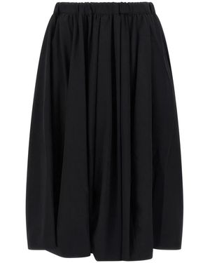 Comme des Garçons Wollen Rok - Zwart