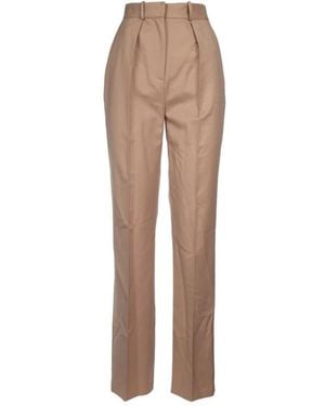 Elisabetta Franchi Wide Trousers - Natural