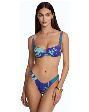 ME FUI Balkonett-Bikini Mit Bügel Und Festem Slip - Blau