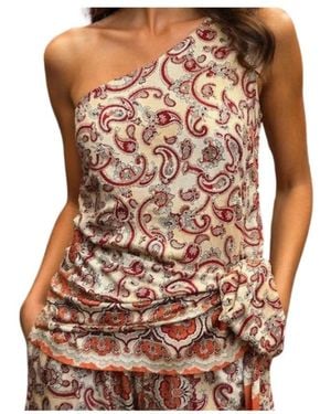 Maliparmi Sleeveless Tops - Brown