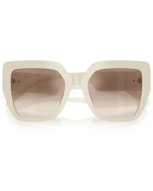 Dolce & Gabbana Eckige Sonnenbrille Aus Acetat - Weiß