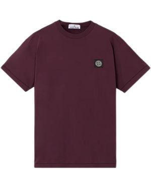 Stone Island T-Shirts - Purple