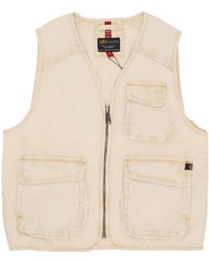 Alpha Industries Waistcoats - Natural