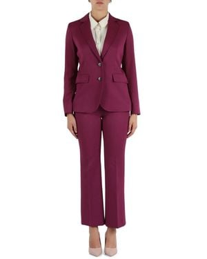 Marella Single Breasted Suits - Rosso
