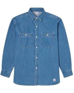 Edwin Denim Shirts - Blue