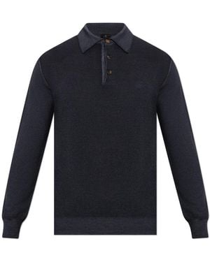 Etro V-Neck Knitwear - Blue