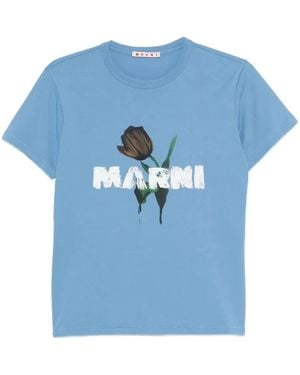 Marni T-Shirts - Blue