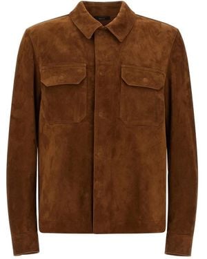 Tom Ford Leather Jackets - Braun