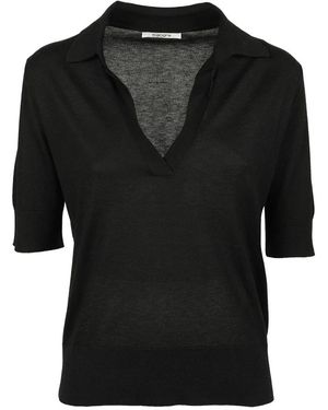 Kangra V-Neck Knitwear - Nero