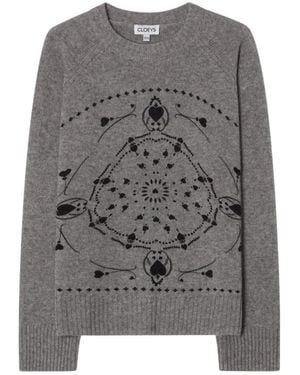 CLOEYS Bandana Sweater - Grau