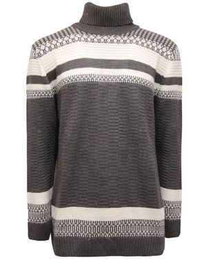 Siviglia Sportlicher Rollkragenpullover - Schwarz