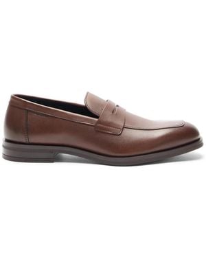 Stuart Weitzman Sw Club Classoc Penny Loafer - Braun