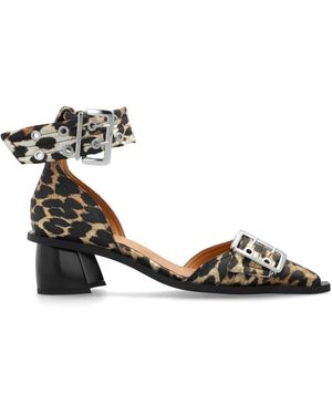Ganni Schoenen Met Hoge Hak - Metallic