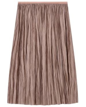 Roberto Collina Midi Rok - Bruin