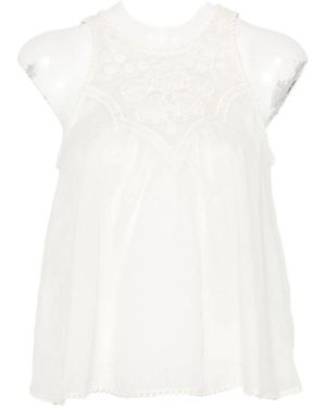 Twinset Sleeveless Tops - White