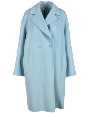 Marella Double-Breasted Coats - Blue