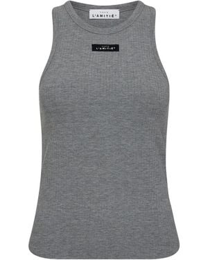 Haute L'Amitié Sleeveless Tops - Grey