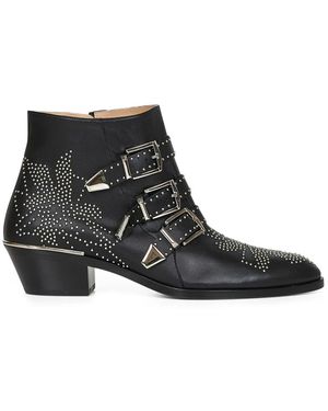 Chloé Cowboy Boots - Black