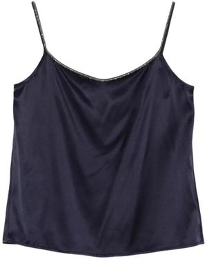 Panicale Sleeveless Tops - Blu